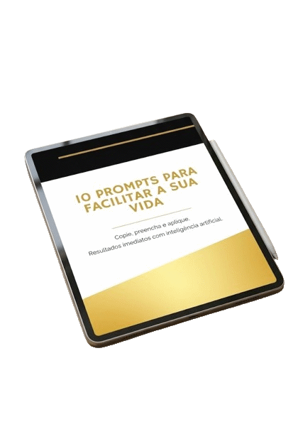 Capa do material 10 Prompts para facilitar a sua vida